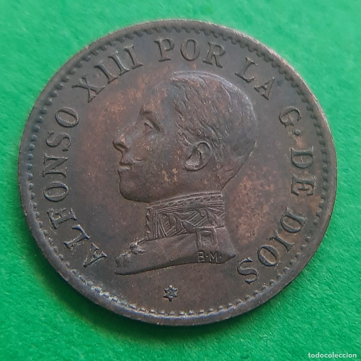 Monedas de Espa&ntilde;a: (ALFONSO XIII)(1912*2 PC V)(COBRE) 1 C&Eacute;NTIMO - Foto 11