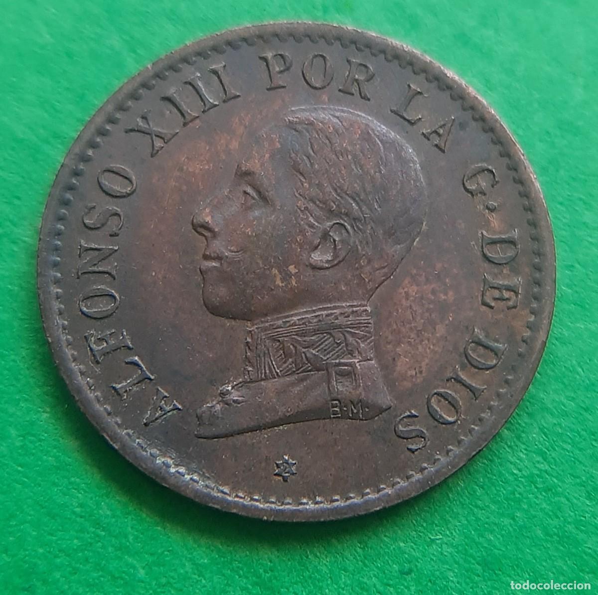Monedas de Espa&ntilde;a: (ALFONSO XIII)(1912*2 PC V)(COBRE) 1 C&Eacute;NTIMO - Foto 13