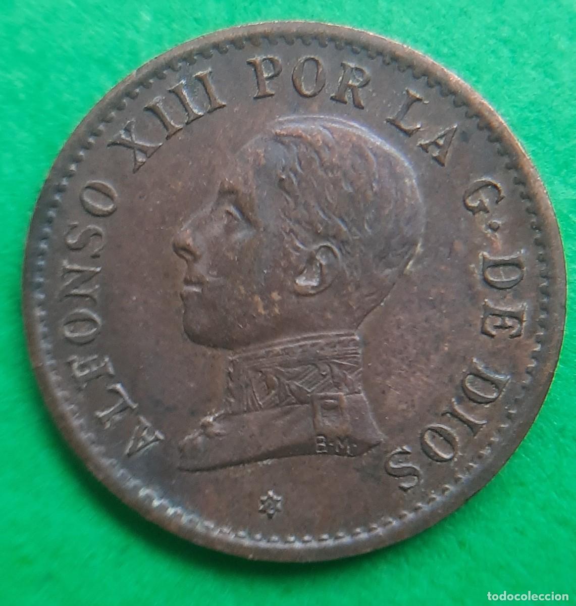 Monedas de Espa&ntilde;a: (ALFONSO XIII)(1912*2 PC V)(COBRE) 1 C&Eacute;NTIMO - Foto 27