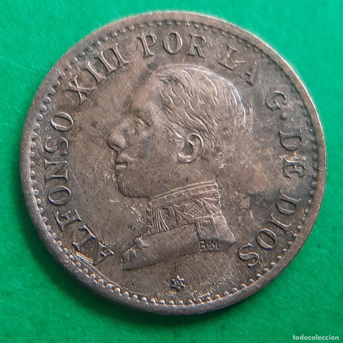 Monedas de Espa&ntilde;a: (ALFONSO XIII)(1912*2 PC V)(COBRE) 1 C&Eacute;NTIMO - Foto 1