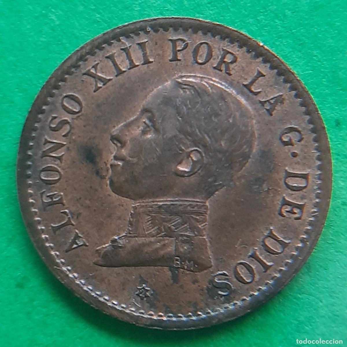 Monedas de Espa&ntilde;a: (ALFONSO XIII)(1912*2 PC V)(COBRE) 1 C&Eacute;NTIMO - Foto 1
