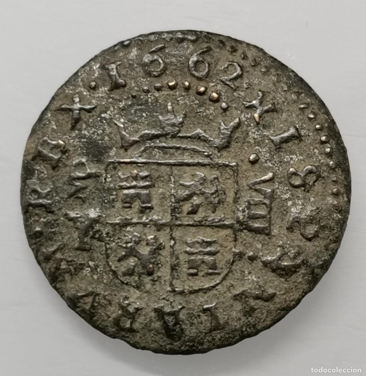 Monedas de Espa&ntilde;a: Felipe IV 8 maraved&iacute;s 1662 ceca Madrid. MD. - Foto 1