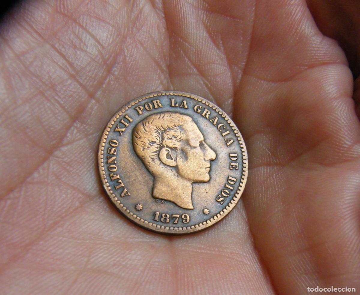 Monedas de Espa&ntilde;a: ALFONSO XII MONEDA DE 5 CENTIMOS 1879 COBRE - Foto 1
