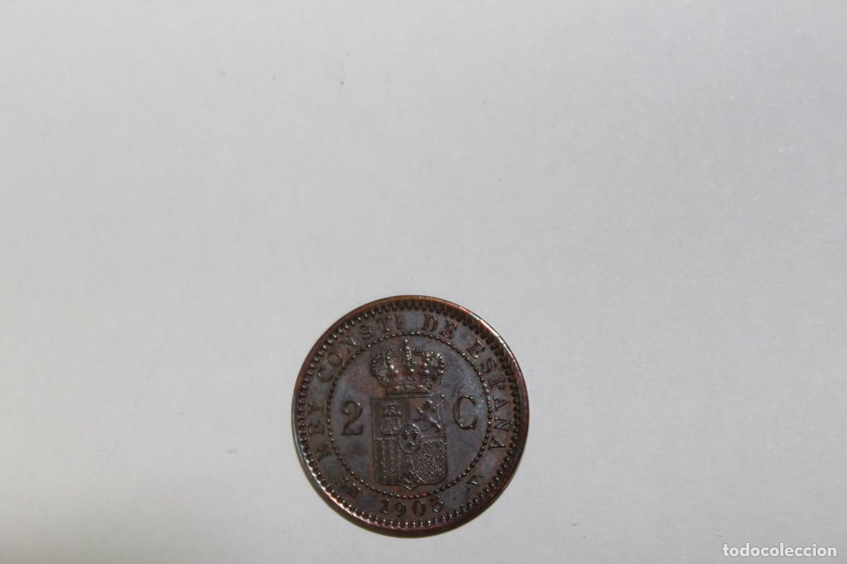 Monedas de Espa&ntilde;a: 2 CENTIMOS de 1905 SMV *05 XC 71 ESPA&Ntilde;A en MBC+ - Foto 2