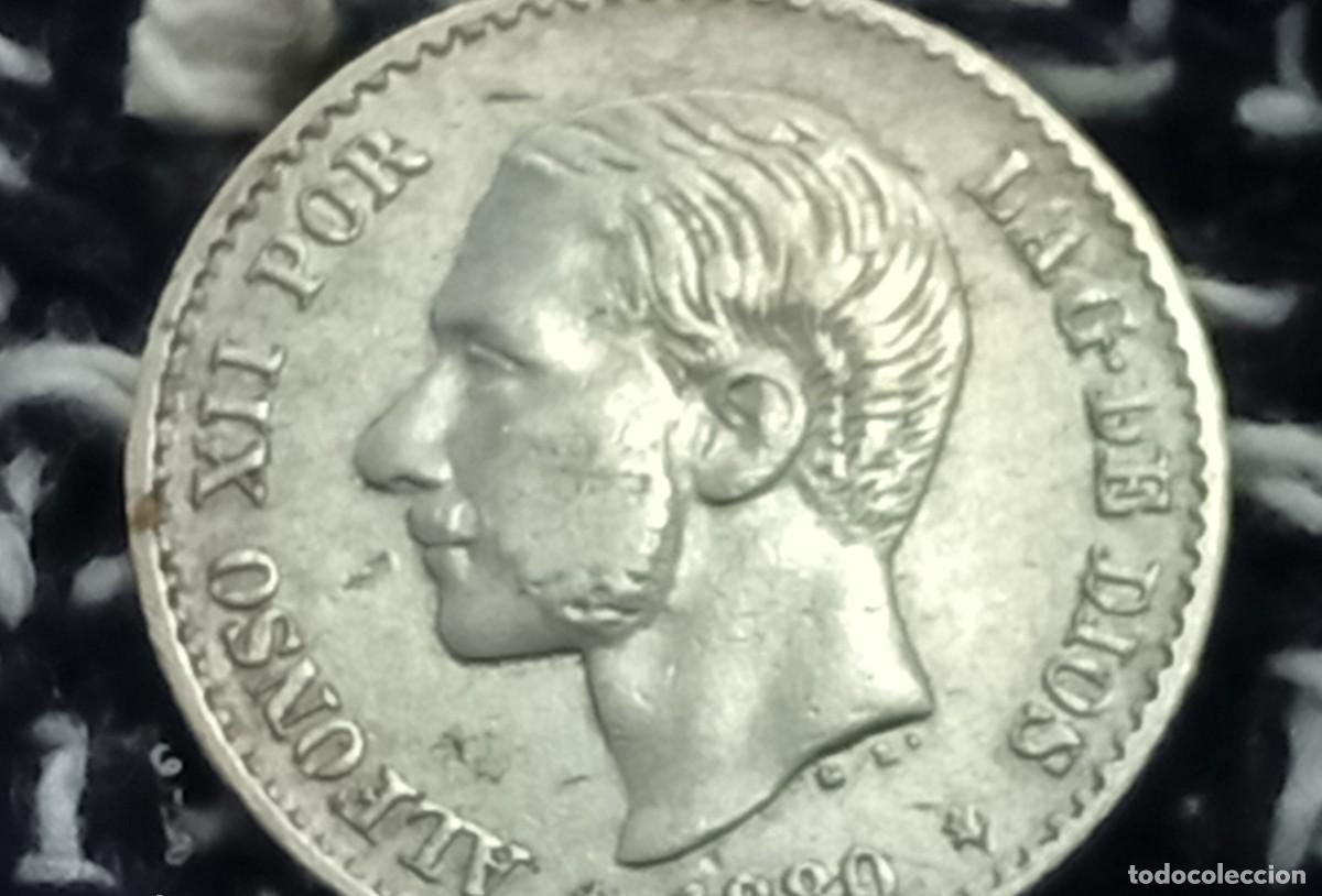 Monedas de Espa&ntilde;a: ALFONSO XII. 50 C&eacute;ntimos. 1880 MSM. - Foto 4