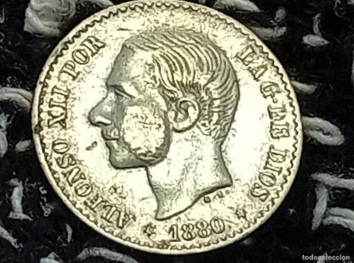 Monedas de Espa&ntilde;a: ALFONSO XII. 50 C&eacute;ntimos. 1880 MSM. - Foto 5