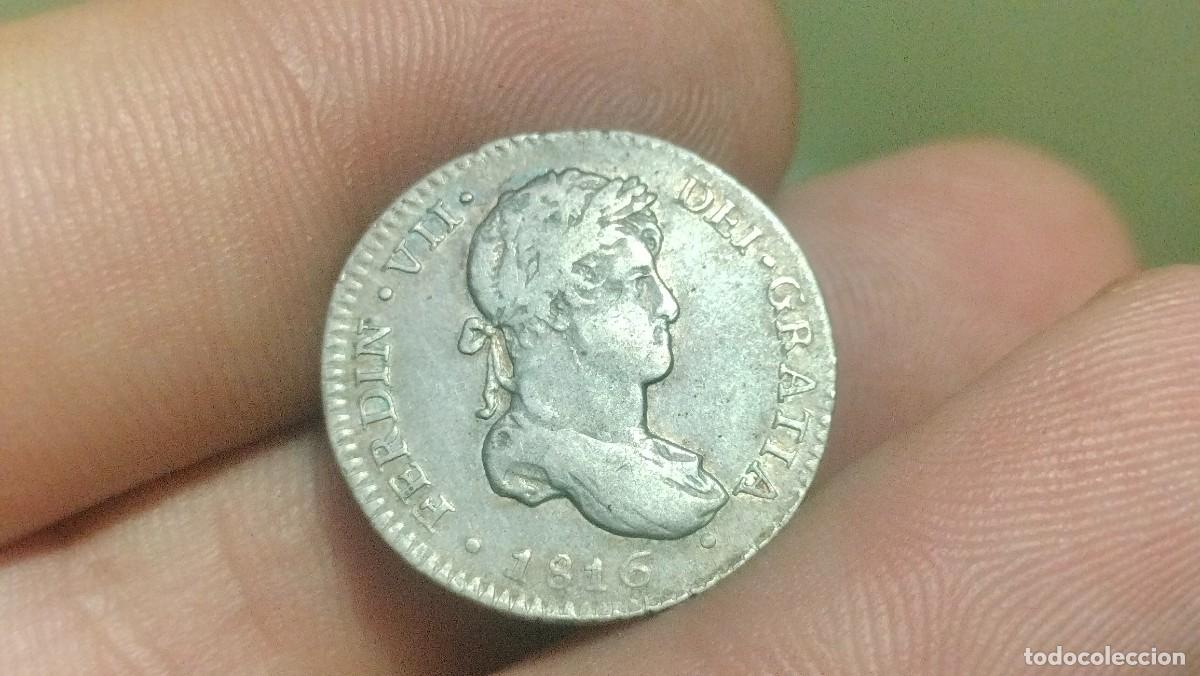 Monedas de Espa&ntilde;a: Fernando VII 1 real 1816 Lima - Foto 1