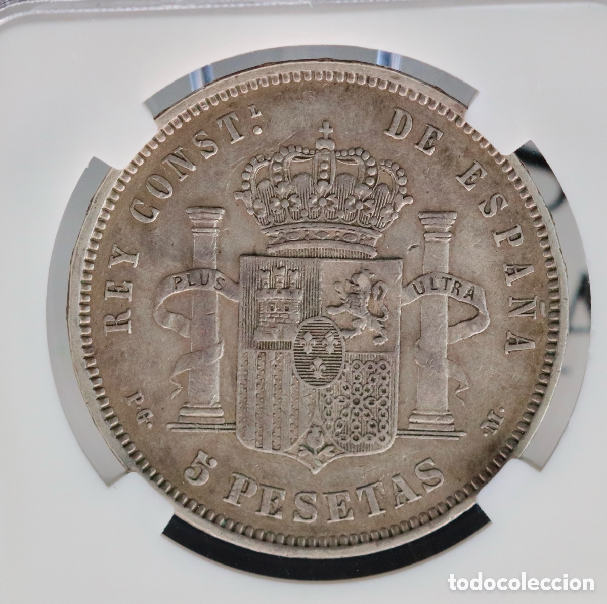 Monedas de Espa&ntilde;a: ALFONSO XIII. NCV VF 25 - Foto 2