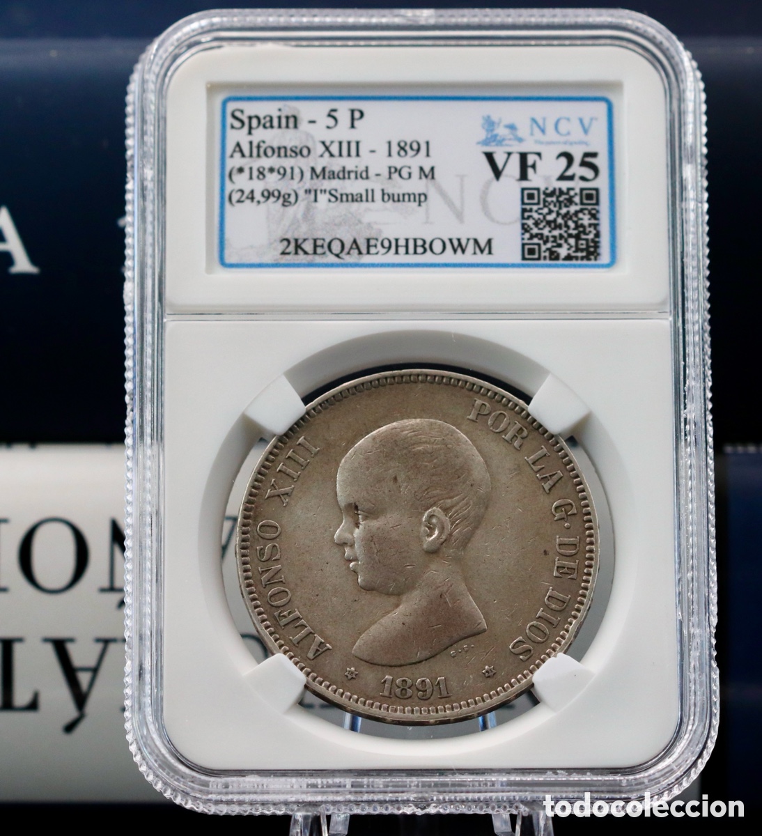 Monedas de Espa&ntilde;a: ALFONSO XIII. NCV VF 25 - Foto 1