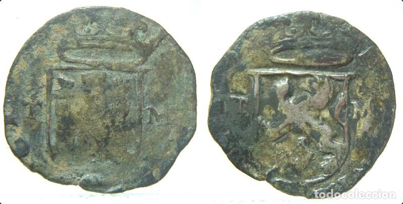 Monedas de Espa&ntilde;a: MONEDA DE FELIPE II CUARTILLO DE TOLEDO - Foto 1