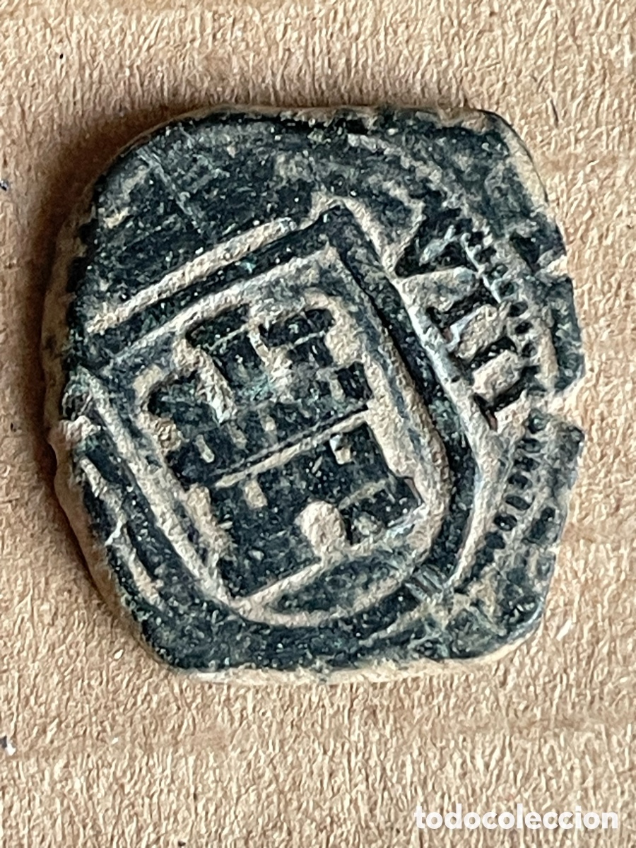Monedas de Espa&ntilde;a: Moneda de Felipe IV con resello - Foto 2