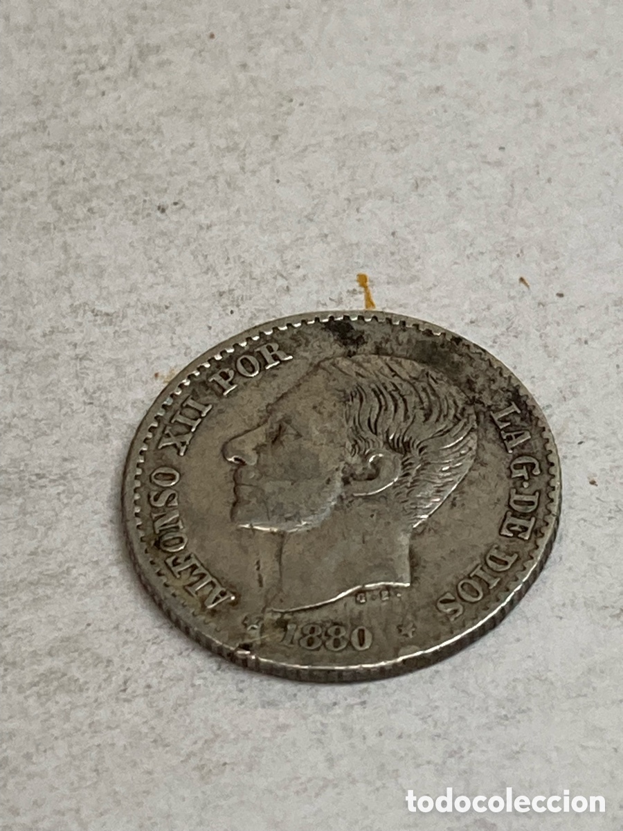Monedas de Espa&ntilde;a: Moneda de 50 c&eacute;ntimos 1880 L59 - Foto 1