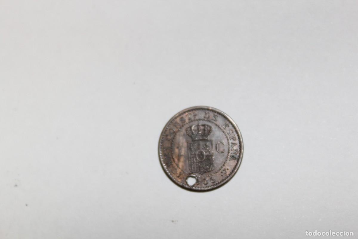 Monedas de Espa&ntilde;a: 1 CENTIMO de 1906 SLV * 6 XC 77 ESPA&Ntilde;A en BC - Foto 2