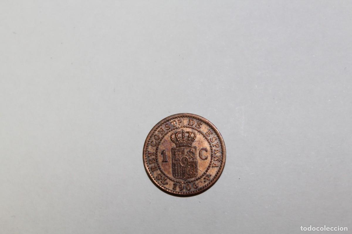 Monedas de Espa&ntilde;a: 1 CENTIMO de 1906 SLV * 6 XC 77 ESPA&Ntilde;A en EBC+ - Foto 2