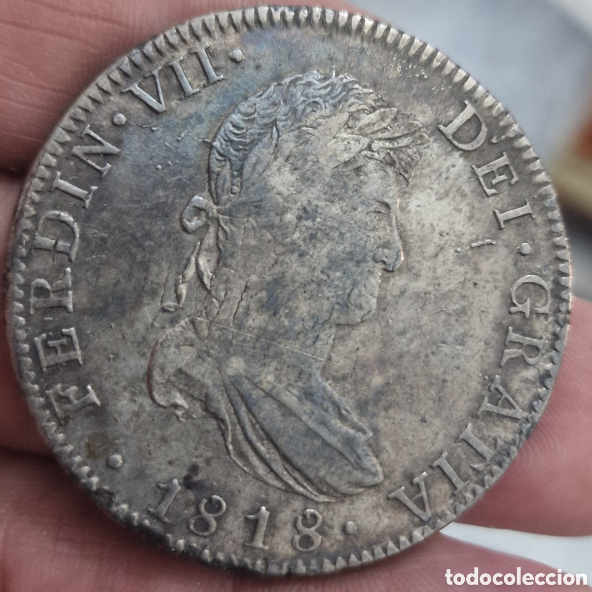 Monedas de Espa&ntilde;a: 8 reales 1818 mejico - Foto 9