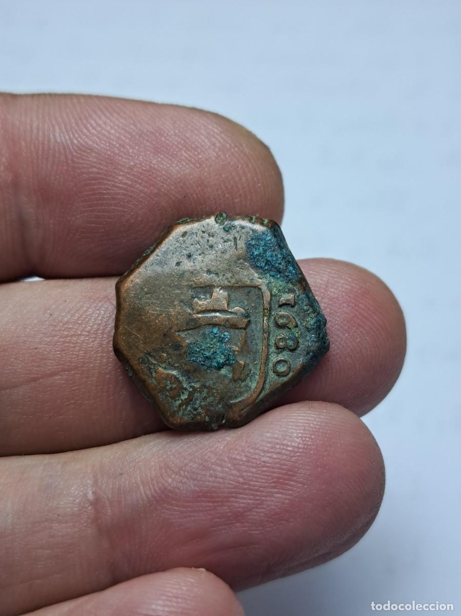 Monedas de Espa&ntilde;a: NT / CARLOS II 2 MARAVEDIES 1680 SIN CECA (E681) - Foto 1