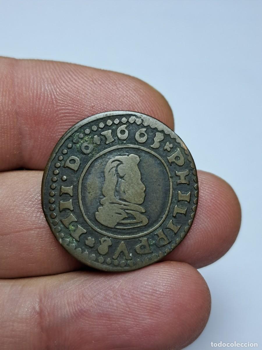 Monedas de Espa&ntilde;a: NT/ FELIPE IV 16 MARAVEDIES 1663 TRUJILLO (E694) - Foto 1