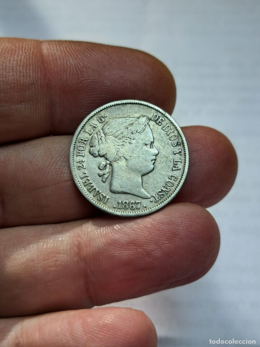 Monedas de Espa&ntilde;a: NT/ ISABEL II 40 CENTIMOS 1867 MADRID (E762) - Foto 1