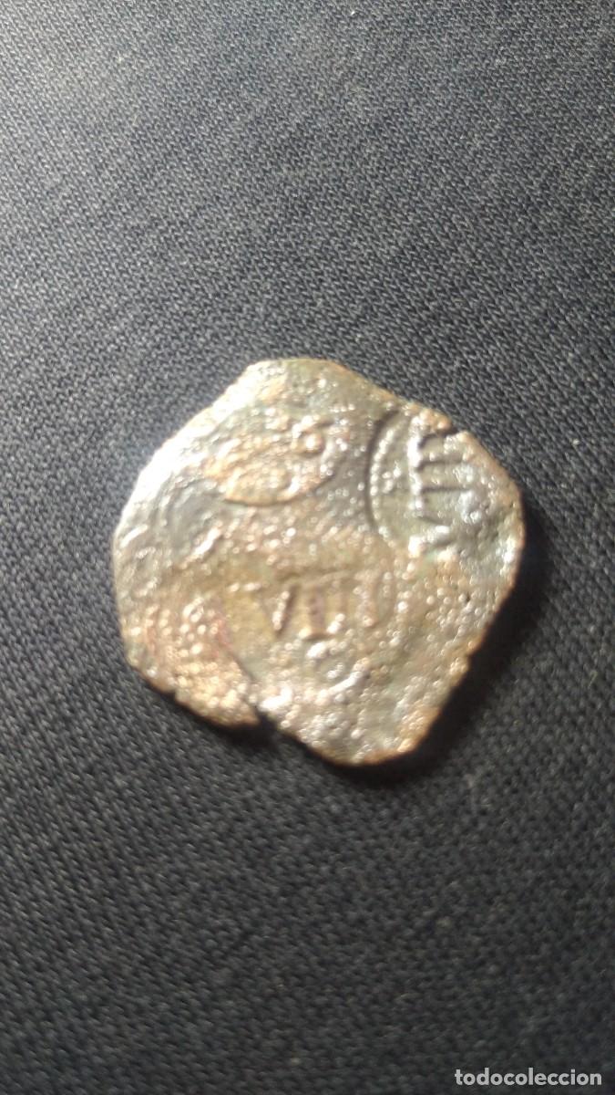 Monedas de Espa&ntilde;a: Antigua moneda resellaada. - Foto 2