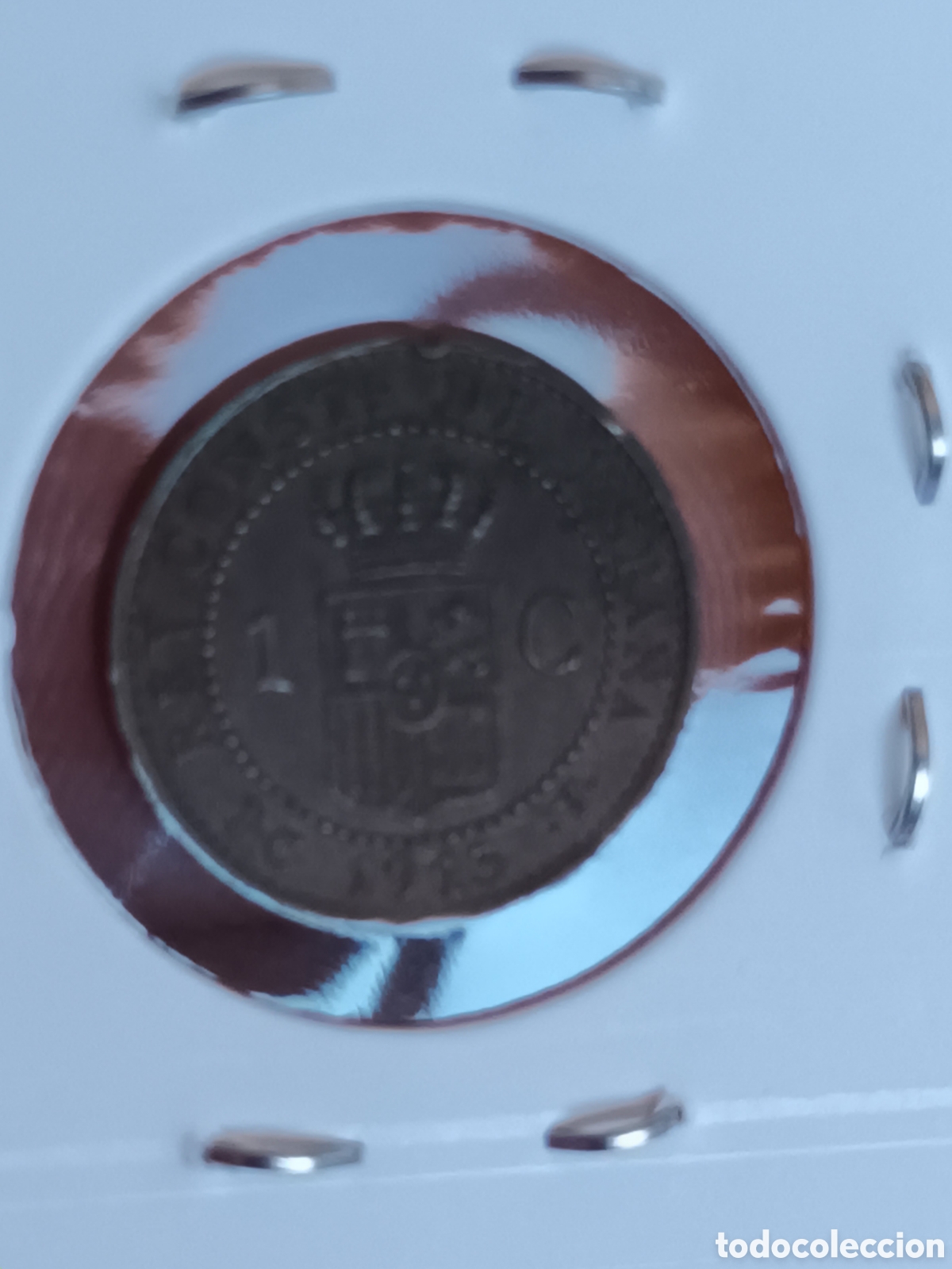 Monedas de Espa&ntilde;a: ALFONSO XIII. 1 C&Eacute;NTIMO DE 1913. *3* PCV. MBC+. - Foto 2