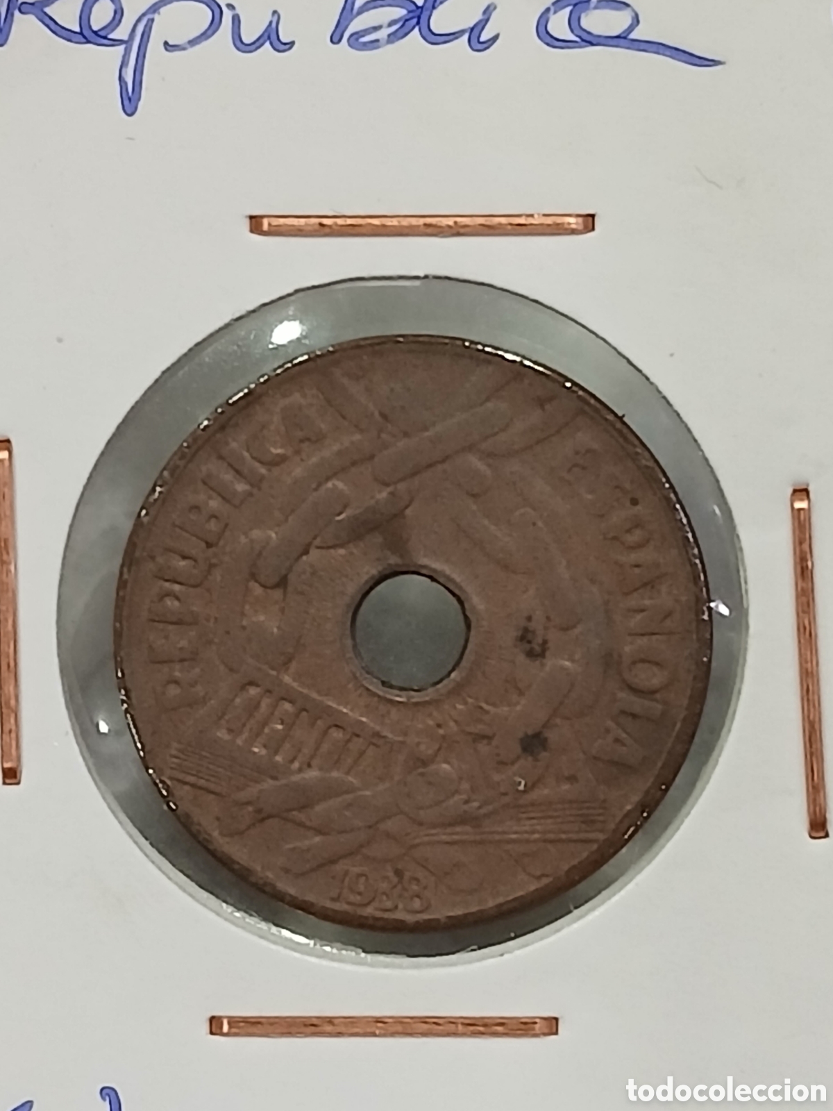 Monedas de Espa&ntilde;a: 25 c&eacute;ntimos. 1938. Rep&uacute;blica. (L127) - Foto 1