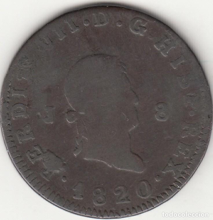 Monedas de Espa&ntilde;a: FERNANDO VII: 8 MARAVEDIS JUBIA 1820 - Foto 1