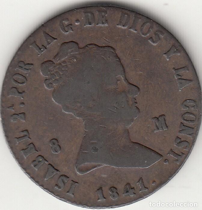 Monedas de Espa&ntilde;a: ISABEL II: 8 MARAVEDIS 1841 JUBIA - Foto 1