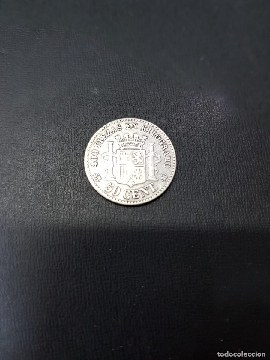 Monedas de Espa&ntilde;a: ESPA&Ntilde;A-50 CENTIMOS-1869*6-9 SNM - Foto 2