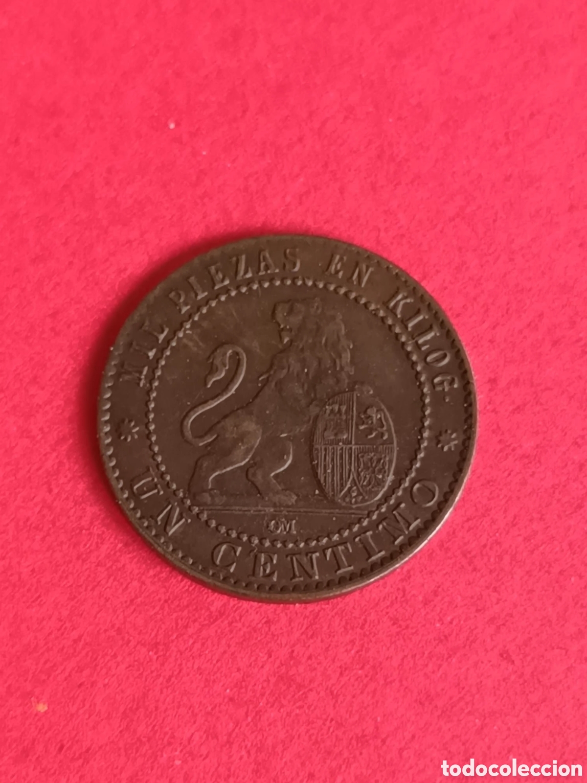 Monedas de Espa&ntilde;a: GOBIERNO PROVISIONAL. 1 C&Eacute;NTIMO DE 1870. EBC+. - Foto 1