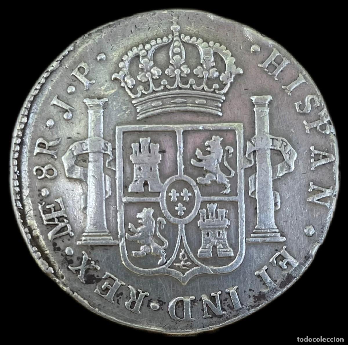 Monedas de Espa&ntilde;a: 8 Reales Carlos IV Lima - Foto 2