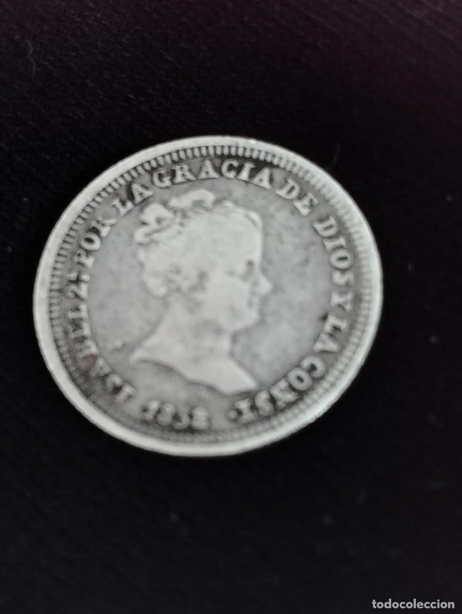 Monedas de Espa&ntilde;a: Moneda de plata de 1 real de Isabel ll de 1838 - Foto 1