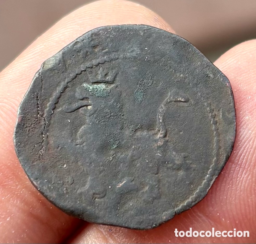 Monedas de Espa&ntilde;a: Moneda 2 Cuartos Cuenca (1556-1598) FELIPE II - Foto 2
