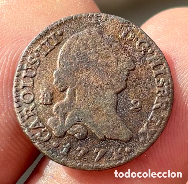 Monedas de Espa&ntilde;a: Moneda 2 Maravedis 1774 SEGOVIA. CARLOS III