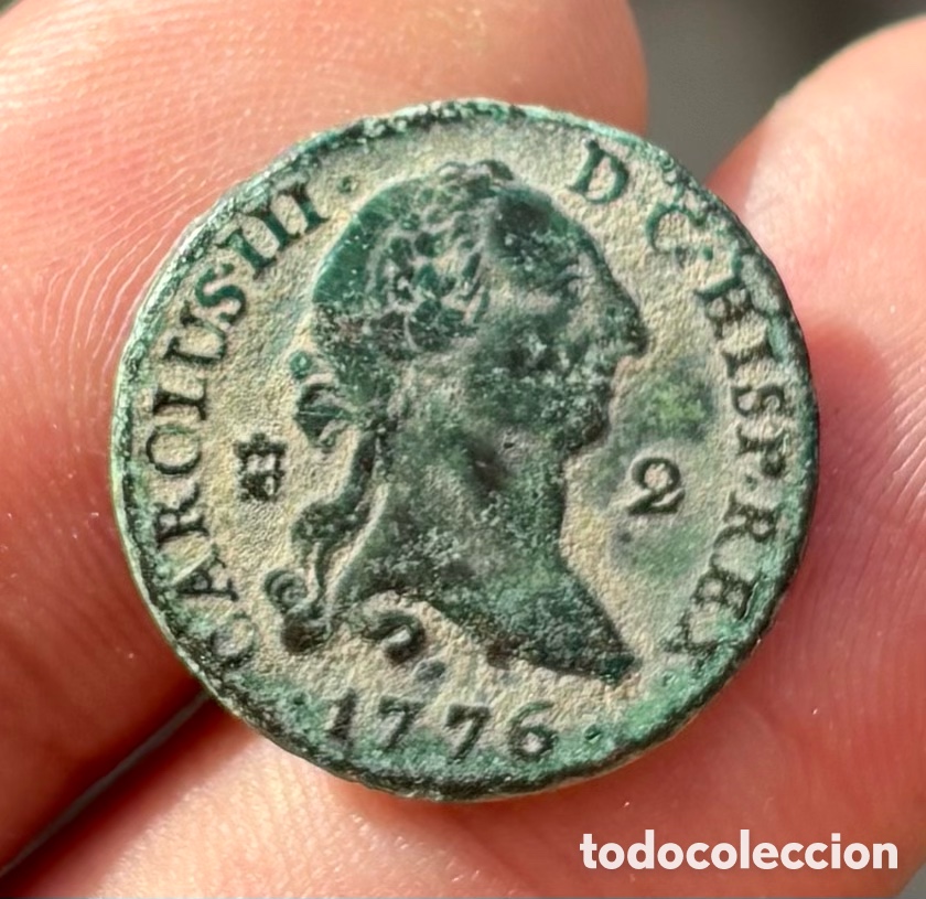 Monedas de Espa&ntilde;a: Moneda 2 Maravedis 1776 SEGOVIA. CARLOS III