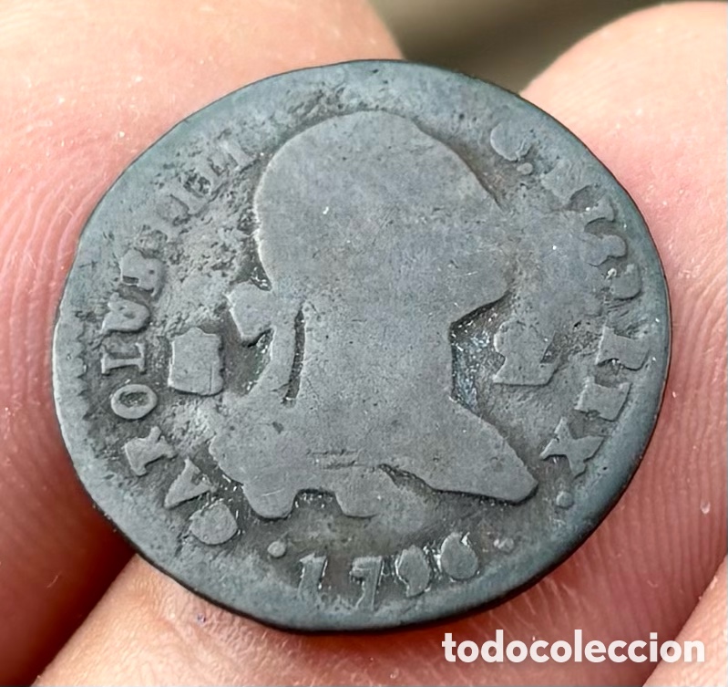 Monedas de Espa&ntilde;a: Moneda 2 Maravedis 1796 SEGOVIA. CARLOS IV - Foto 3