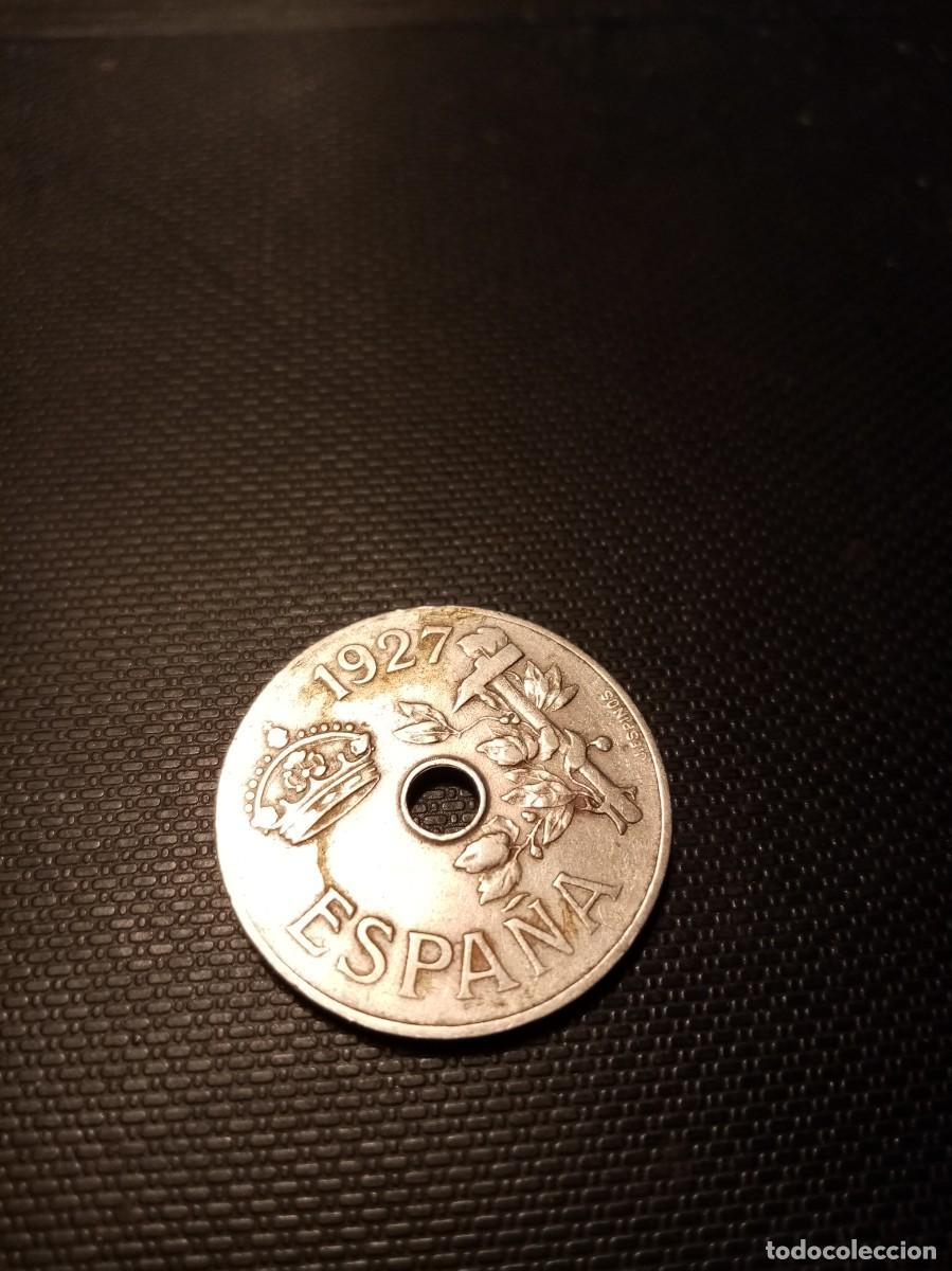 Monedas de Espa&ntilde;a: MONEDA DE 25 CENTIMOS DE 1927 - Foto 2