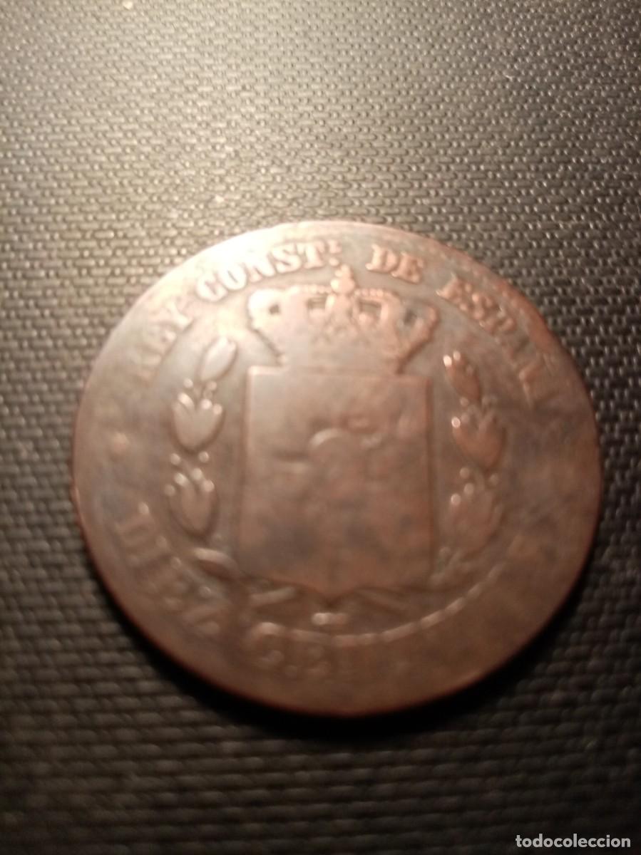 Monedas de Espa&ntilde;a: MONEDA DE 10 CENTIMOS ALFONSO XII A&Ntilde;O 1878 - Foto 2