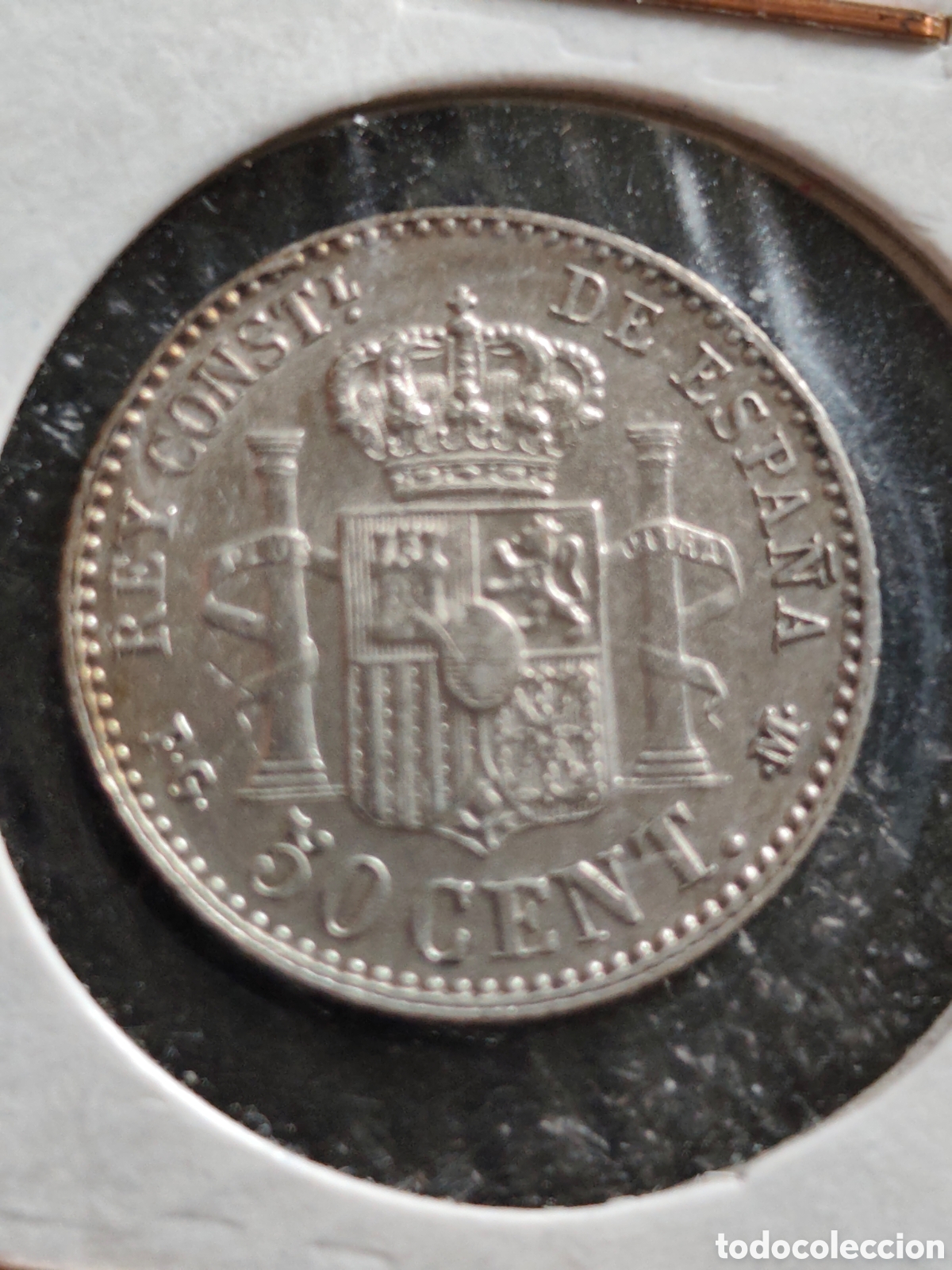 Monedas de Espa&ntilde;a: 50 c&eacute;ntimos 1892, *9*2, Alfonso XIII - Foto 2