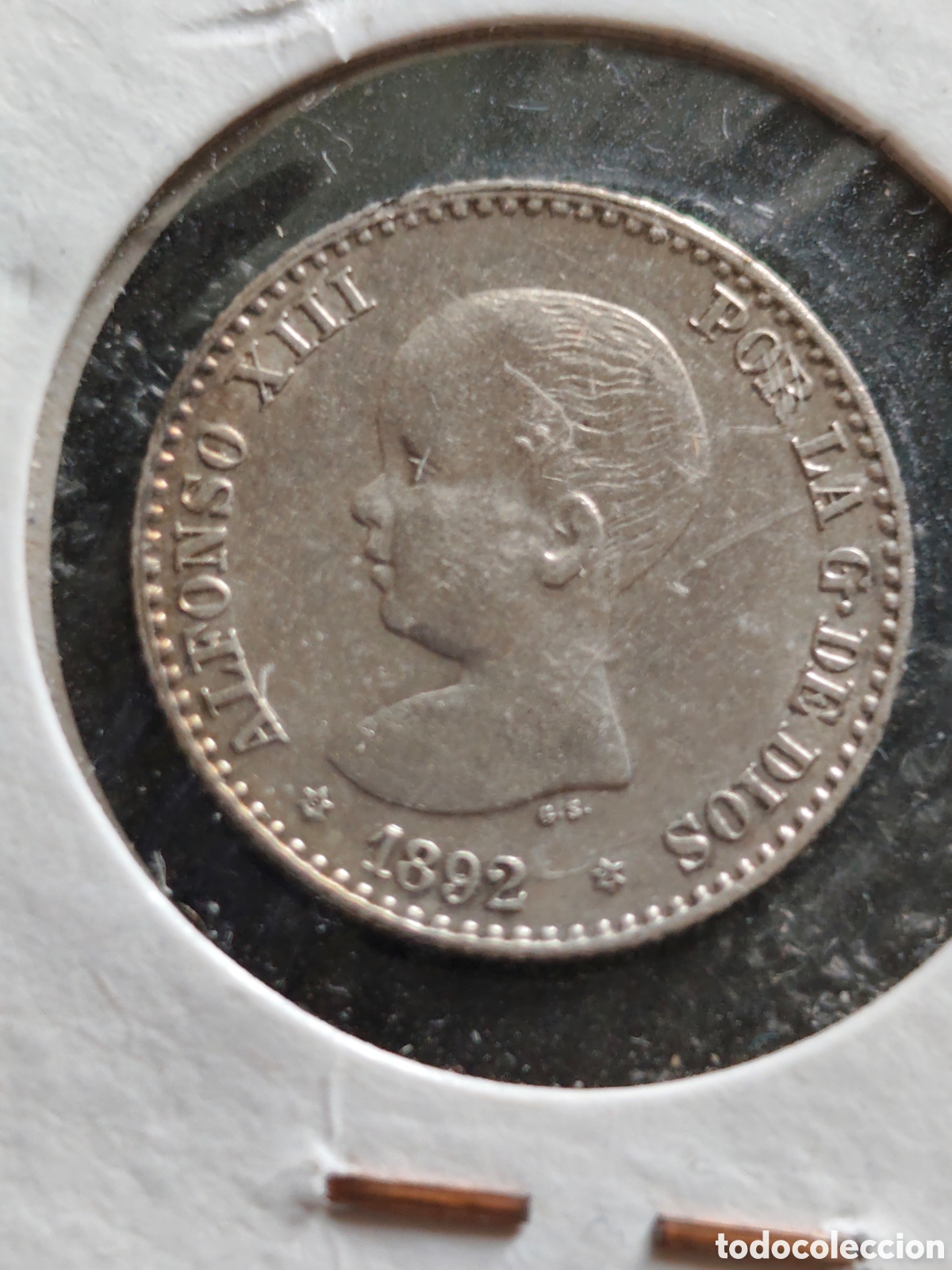 Monedas de Espa&ntilde;a: 50 c&eacute;ntimos 1892, *9*2, Alfonso XIII - Foto 1