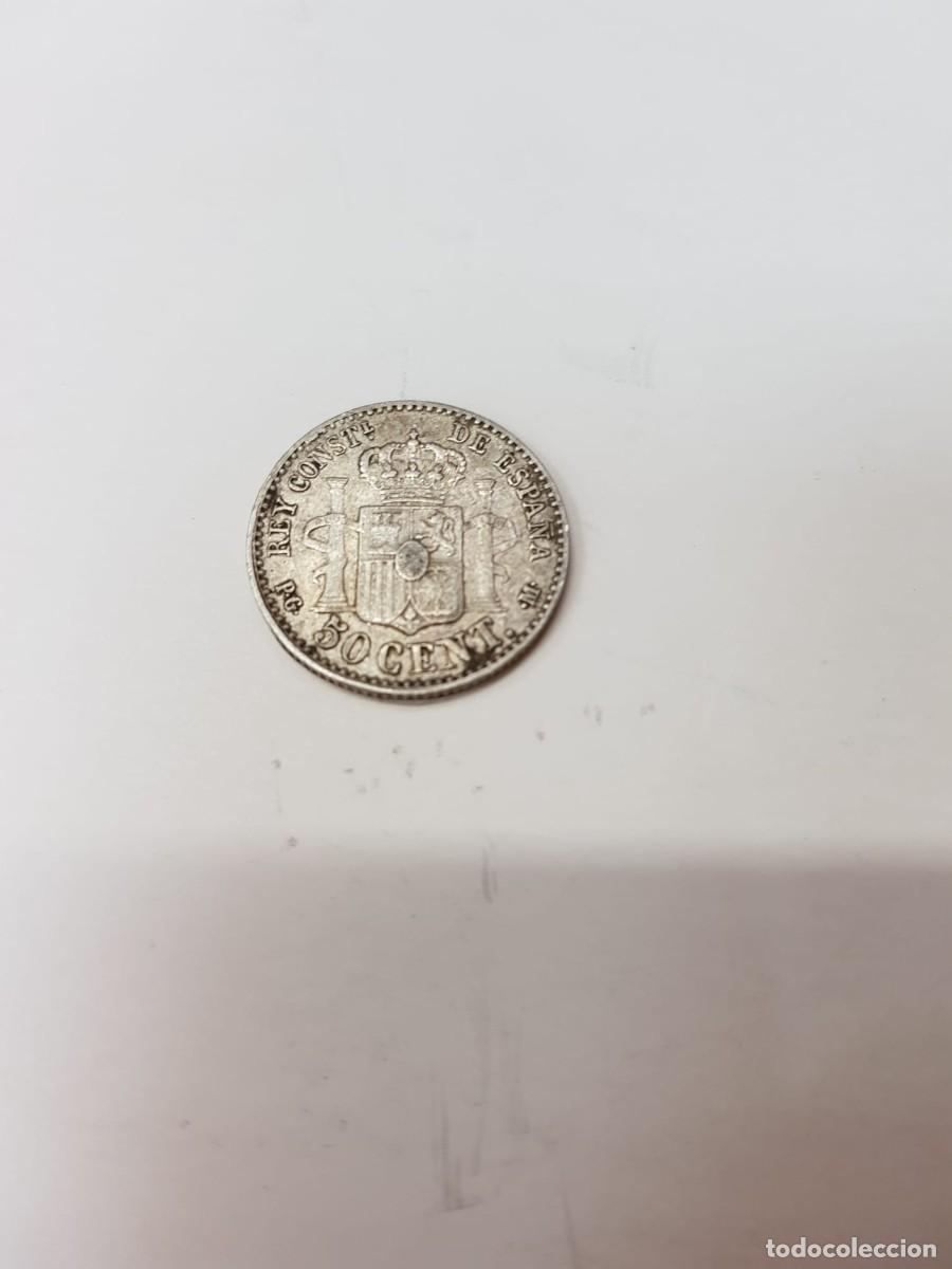 Monedas de Espa&ntilde;a: ALFONSO XIII- 50 CENTIMOS- 1892*9-2 PGM - Foto 2