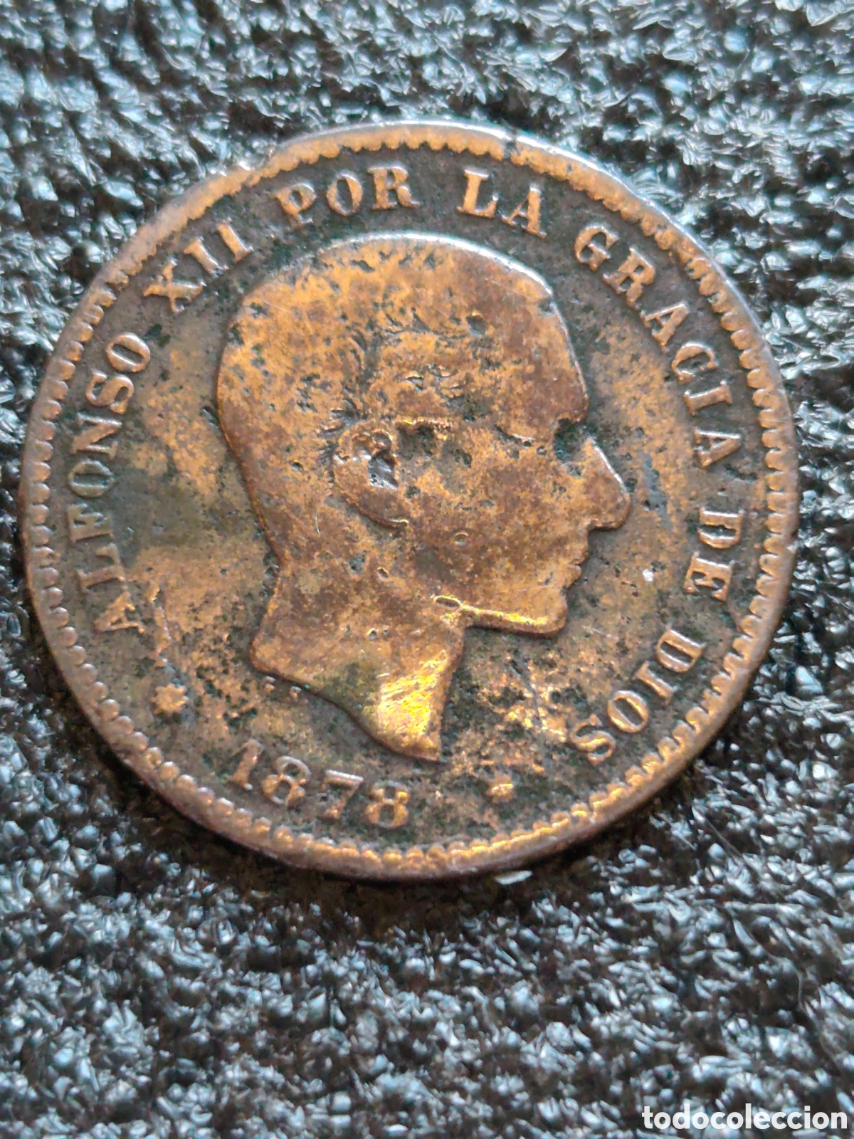 Monedas de Espa&ntilde;a: 5 centimos 1879, Alfonso XII, Cu, - Foto 1