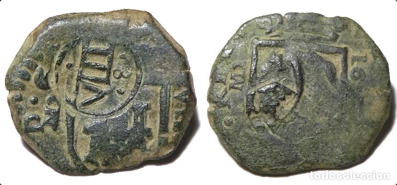 Monedas de Espa&ntilde;a: Moneda de 8 Maraved&iacute;s Resellada - Foto 1