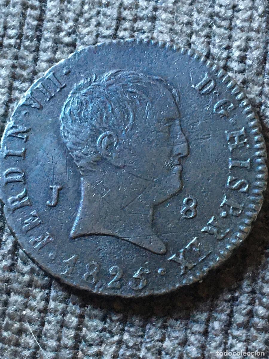 Monedas de Espa&ntilde;a: 8 maravedis fernando vii 1825 - Foto 1