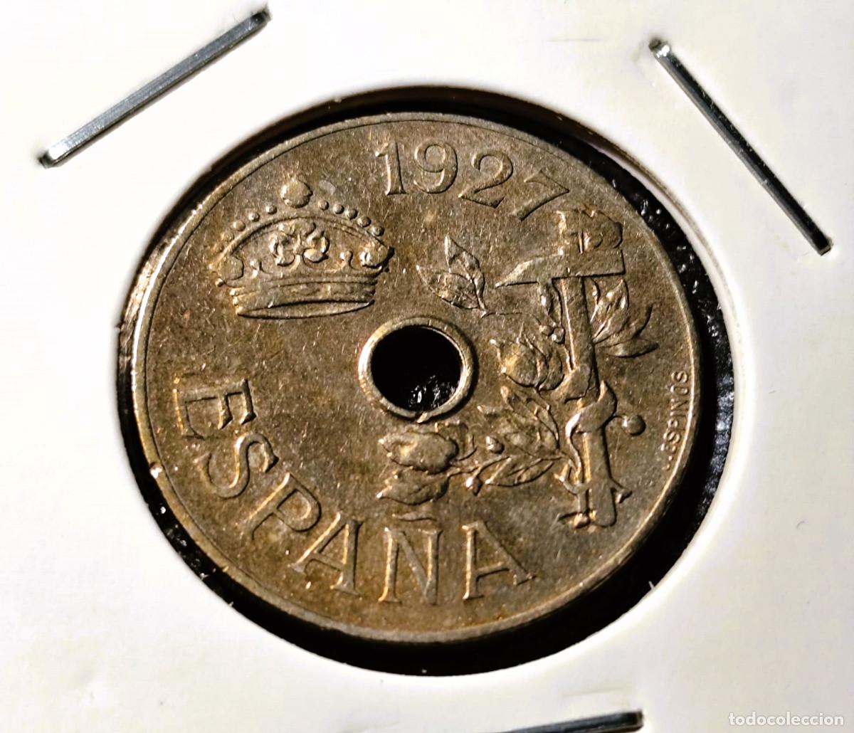 Monedas de España: Muy Bella: Alfonso XIII 25 Céntimos 1927 PC S - EBC+ Lote 866