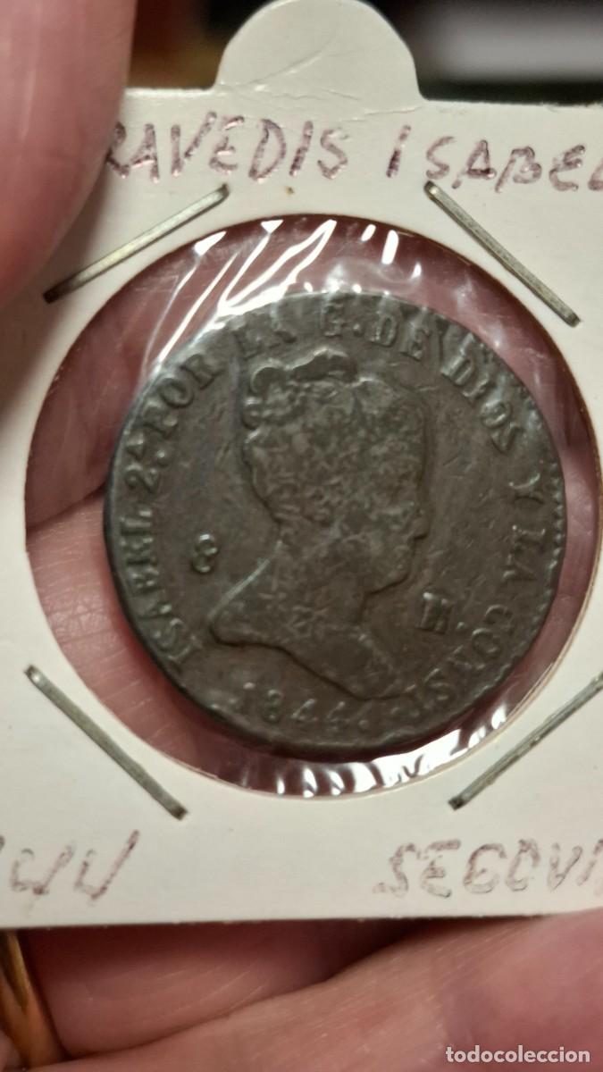 Moedas de Espanha: MONEDA DE 8 MARAVEDIS DE ISABEL II DE 1844 SEGOVIA