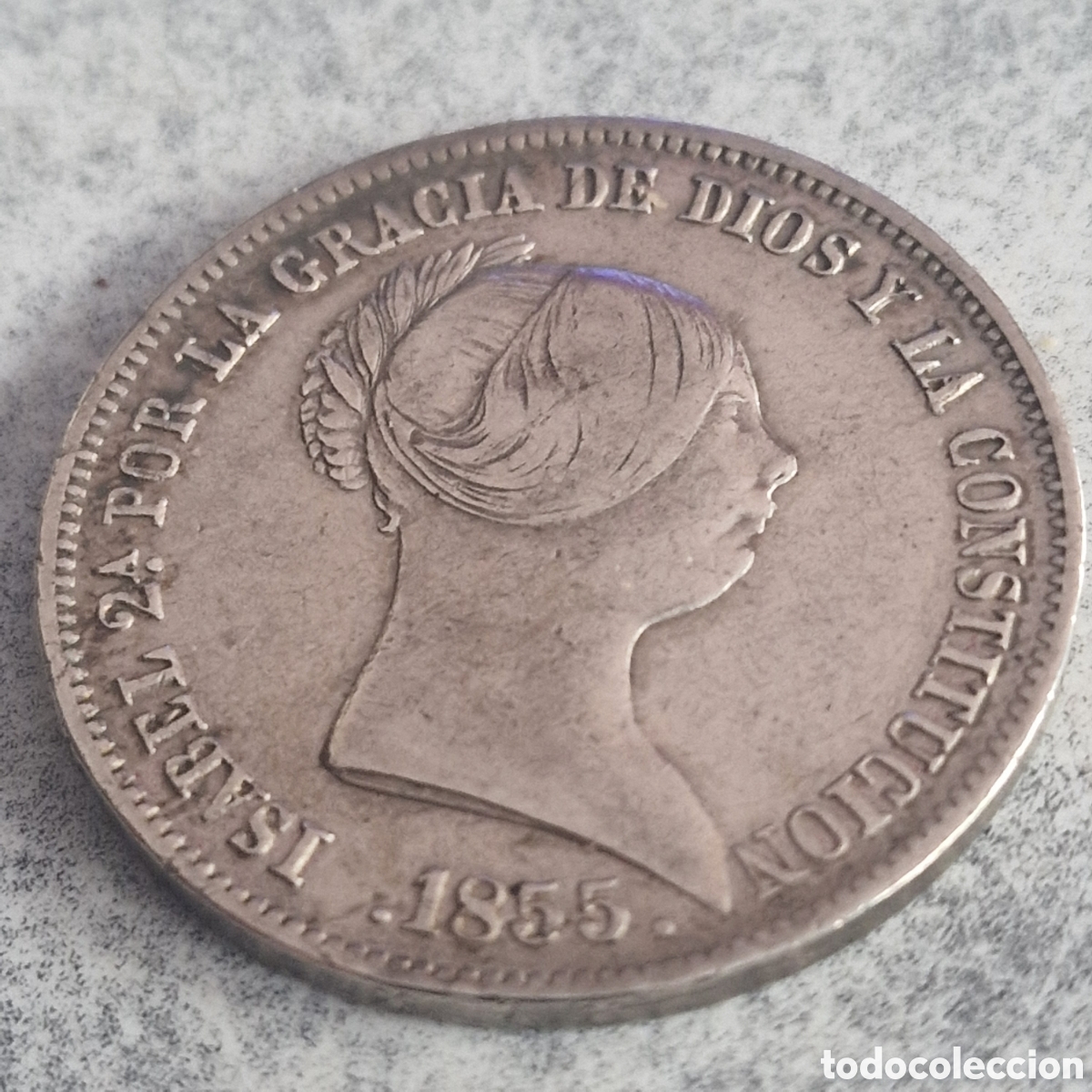 Monedas de Espa&ntilde;a: 20 reales 1855 sevilla - Foto 1