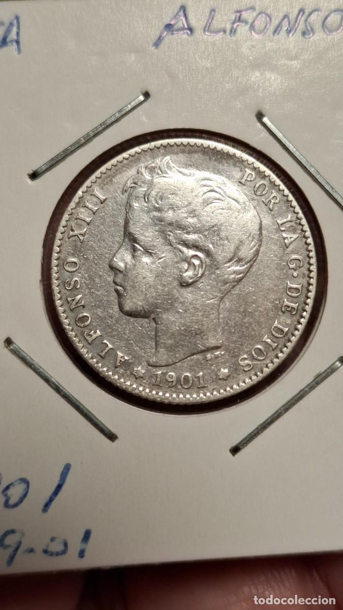Monedas de España: MONEDA DE 1 PESETA DE ALFONSO XIII DE 1901*19-01 BONITA