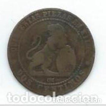 Monedas de Espa&ntilde;a: Espa&ntilde;a, moneda de cinco c&eacute;ntimos, 1 &ordf; Rep&uacute;blica 1870. - Foto 2