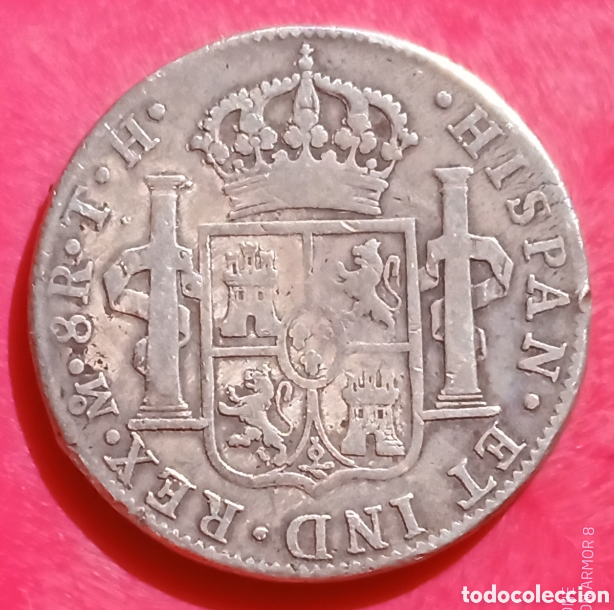 Monedas de Espa&ntilde;a: 8 Reales 1808 plata - M&eacute;xico TH - RC - Foto 2