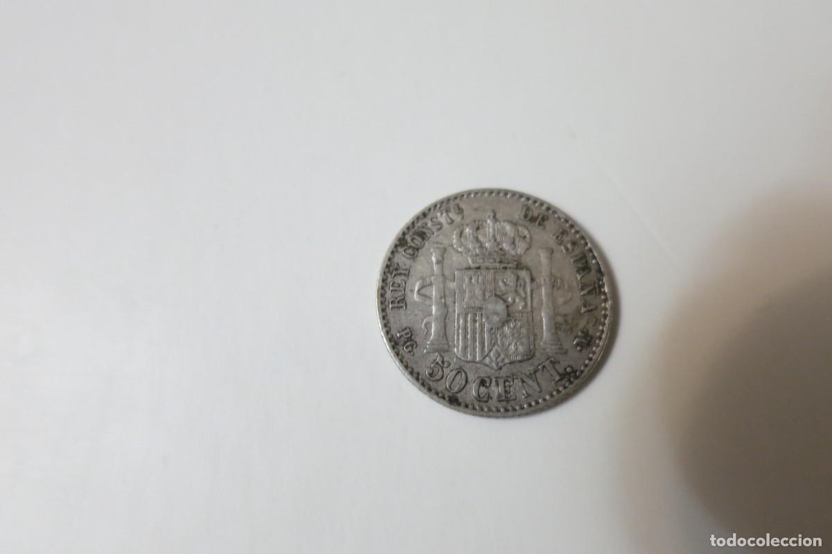 Monedas de Espa&ntilde;a: Espa&ntilde;a 50 centimos 1892 - Foto 2